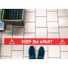 Avery COVID Social Distancing Floor Decals - Coronavirus Keep Two Metres Apart Floor sticker sign for retail