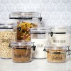 Avery Clear Labels on storage jars_kitchen jars_pantry labels