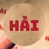 material kraft round hai cafe