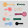 size chart for lidseal labels avery