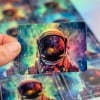 Holographic Astronaut Sticker