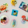 holographic custom cut stickers