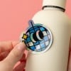 Holographic chilly bottle sticker