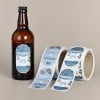 Beer labels on a roll - Hemp material