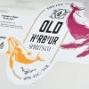 Sticker Rolls for Gin bottles - Ocean bound close up