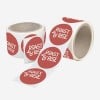 custom printed branded coffee roll labels