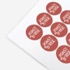 custom printed branded coffee sheet labels