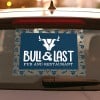 Bull & Last restaurant last car window sticker