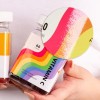 Glossy white paper sticker on product jar