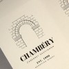 Cream paper wine sheet label