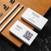 Business card with QR code