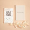 QR code wedding invite card