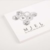 White plastic business cards 490 gsm