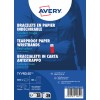 AVERY - 500 TYVEK® paper wristbands, width 19mm Fluorescent Red TYVRD-50