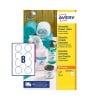 Removable Round Labels L4852REV-25 Content: 200 Labels / 25 Labels
