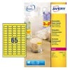 Neon Yellow Labels L7651Y-25