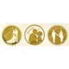 Round Gold Wedding ZDesign Stickers 56812 38 mm