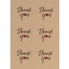 Thank You Round Kraft Stickers ATY01 40 mm