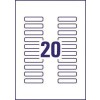 Mini Multipurpose Labels L7552-25 55 x 12.7 mm