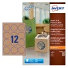 Round Kraft Labels L7106-20