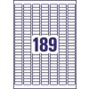 Mini Multipurpose Labels J8658-25 25.4 x 10 mm