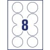 Removable Round Labels L4852REV-25 63.5 mm
