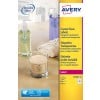 Round Crystal Clear labels L7780-25