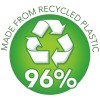 Made from 96 percent Recycled Plastic LOGO