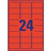 Coloured Labels, L6034, 20 sheets L6034-20 63.5 x 33.9 mm