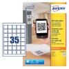 QR Code Labels L7120-25 Content: 875 Labels / 25 Sheet