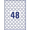 Removable Round Labels L4850REV-25 25 mm