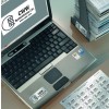 An image showing a laptop with a CWW Systemhouse Ltd. logo on it. There is also a stack of CDs and a sheet of labels in the foreground, indicating branding materials.