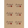 Handmade with Love Round Kraft Stickers AHL01 40 mm