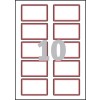 Self Adhesive Name Badges L4786-20 80 x 50 mm