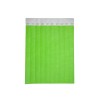 The image shows a stack of green paper strips, each labeled with a unique number along the top. The strips are arranged vertically in a uniform manner.