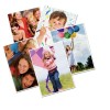 The image features a collage of various photos showcasing people in different joyful settings. It includes children playing, adults smiling, a girl with balloons, and artwork being created.