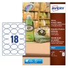 Oval Glossy labels J8102-10