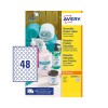 Removable Round Labels L4850REV-25 Content: 1200 Labels / 25 Labels
