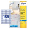 Mini Multipurpose Labels J8658-25 Content: 4725 Labels / 25 Sheet