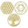 Round Gold Floral ZDesign Stickers 56817 38 mm