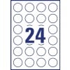 Removable Round Labels L4851REV-25 37 mm