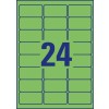 Coloured Labels L6033-20 63.5 x 33.9 mm