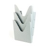 This is a gray document holder with multiple compartments for organizing documents or files.