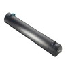 This is a black portable document scanner.