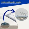 White product box with round holographic VOID security sticker partly peeled