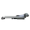 The image shows the profile of a stationery item, probably a cutter or a paper slicer. It features a flat surface and an ergonomic handle. It is designed to facilitate precise cutting.