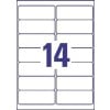 This is an image with a white background and a large blue '14' in the center. There are empty spaces around it, suggesting that it is part of a board or a game.