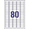 This image shows a grid with a large '80' in the center, surrounded by smaller rectangles. It resembles a number card or bingo card.