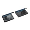 The image shows two paper trimmers with a grid surface and cutting blade, typically used for precise paper cutting.