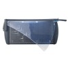 The image shows a rotary paper trimmer with a transparent cutting guard. It features a grid pattern designed for measuring and cutting accurately.